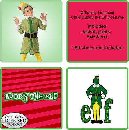 Buddy the Elf Fancy Dress Costume for Kids