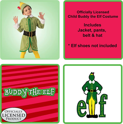 Rubie's Buddy the Elf Fancy Dress Costume for Kids