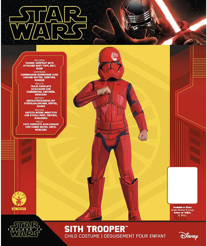 Rubie's Official Disney Star Wars Ep 9 Red Stormtrooper Deluxe Child Costume, Kids Fancy Dress