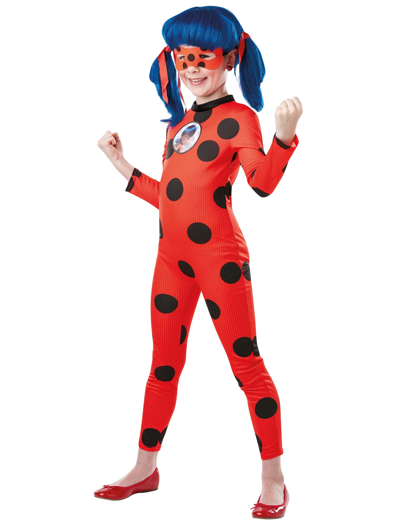 DELUXE LADYBUG COSTUME - FANCY DRESS COSTUME (SIZE: 3-4)