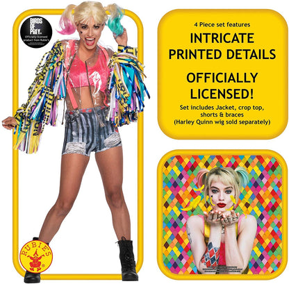 Official Rubie's DC Comic Harley Quinn Costume, Birds of Prey Movie Style