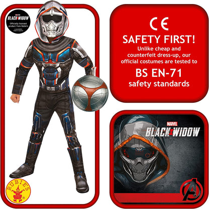 Rubies Official Marvel Black Widow Movie, Deluxe Taskmaster Kids Costume, Villain Fancy Dress