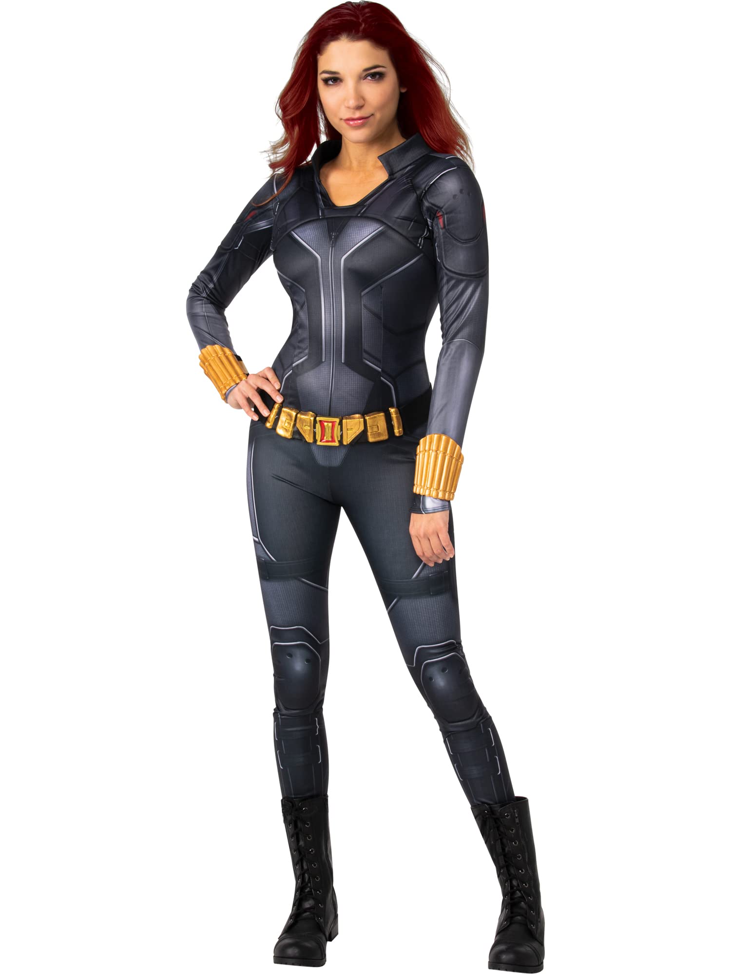 (CL) DELUXE BLACK WIDOW COSTUME - FANCY DRESS COSTUME (SIZE: L)