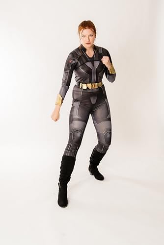 (CL) DELUXE BLACK WIDOW COSTUME - FANCY DRESS COSTUME (SIZE: L)