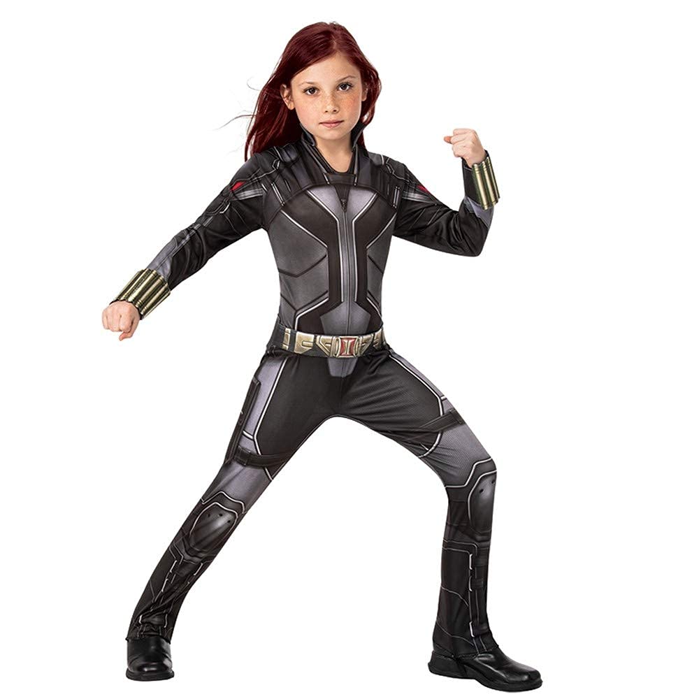 Rubies Official Marvel Black Widow Movie Classic Costume, Childs Superhero Kids Fancy Dress Halloween