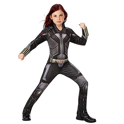Rubies Official Marvel Black Widow Movie Classic Costume, Childs Superhero Kids Fancy Dress Halloween