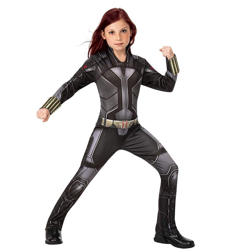 Rubies Official Marvel Black Widow Movie Classic Costume, Childs Superhero Kids Fancy Dress Halloween