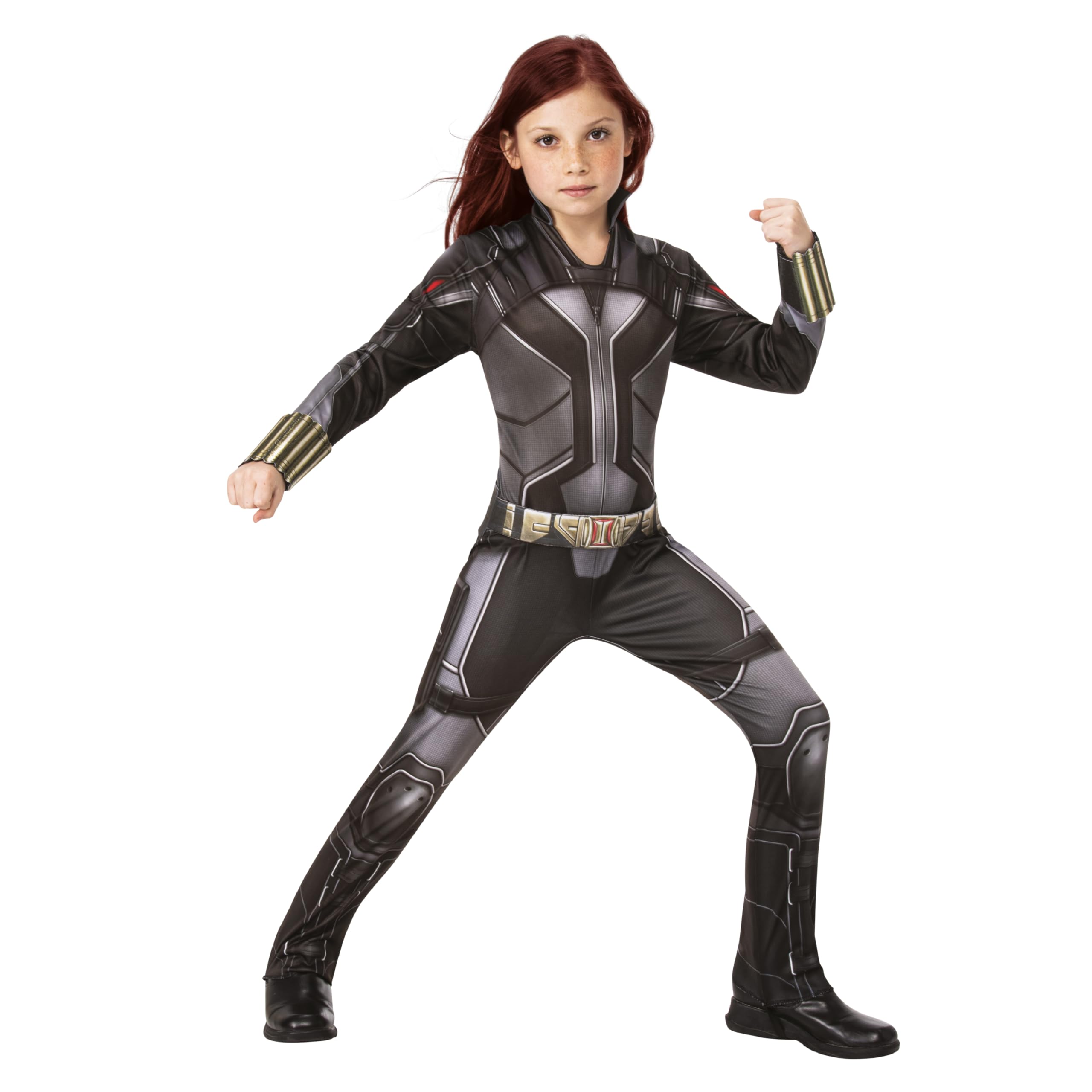 Rubies Official Marvel Black Widow Movie Classic Costume, Childs Superhero Kids Fancy Dress Halloween
