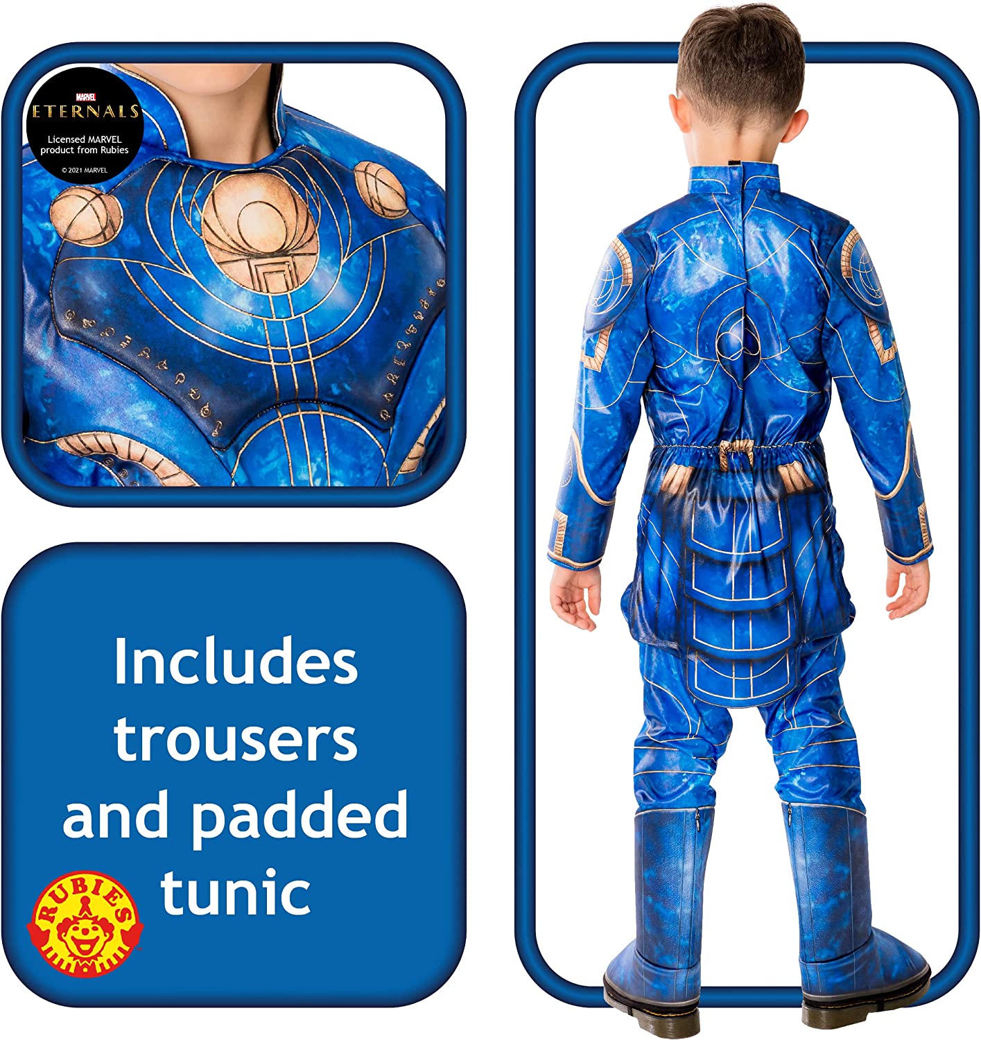 Rubie's Official Disney Marvel Eternals Ikaris Deluxe Child Costume, Kids Fancy Dress