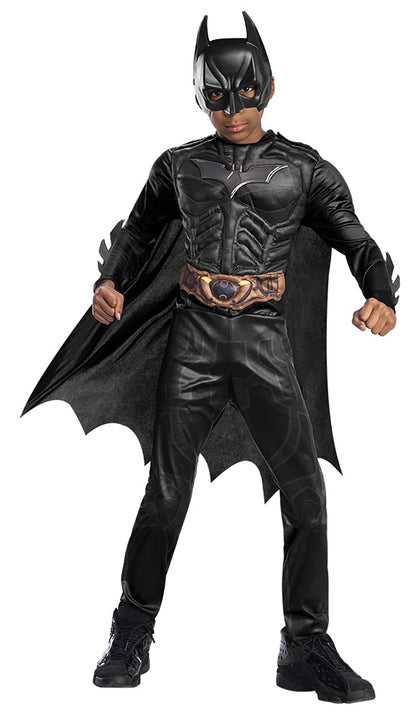 Rubie's Official DC Batman The Dark Knight Child's Costume, Superhero Fancy Dress Halloween