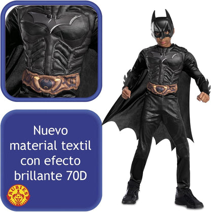 Rubie's Official DC Batman The Dark Knight Child's Costume, Superhero Fancy Dress Halloween