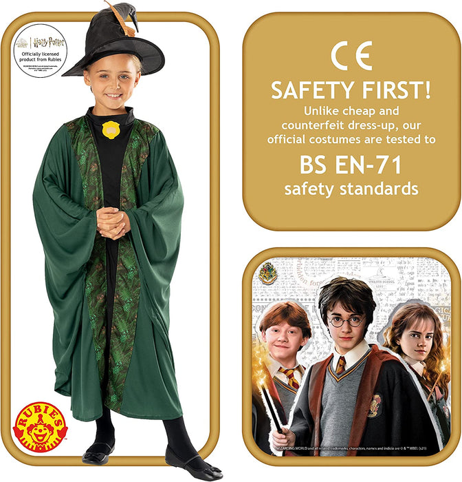 Rubies Official Harry Potter Professor McGonagall Robe, Kids Fancy Dress
