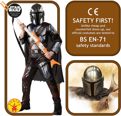 Rubie's Official Disney Star Wars The Mandalorian Kids Costume, Kids Fancy Dress: