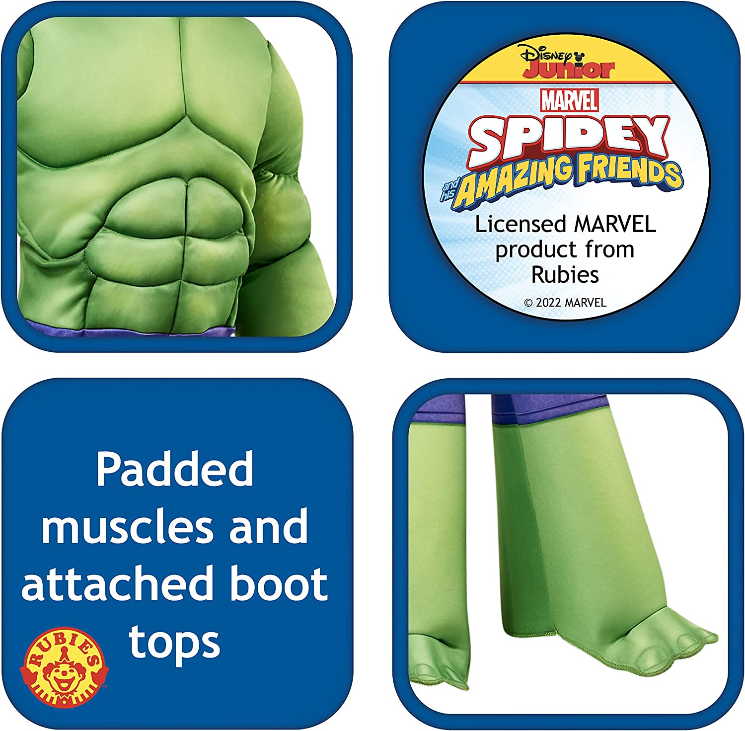 Rubie's 702737 Marvel: Spidey and His Amazing Friends the Hulk Panther Deluxe Costume