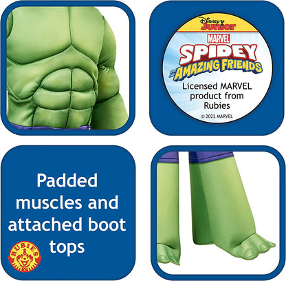 Rubie's 702737 Marvel: Spidey and His Amazing Friends the Hulk Panther Deluxe Costume