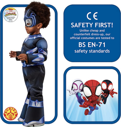 Rubie's 702738 Marvel: Spidey and His Amazing Friends Black Panther Deluxe Costume