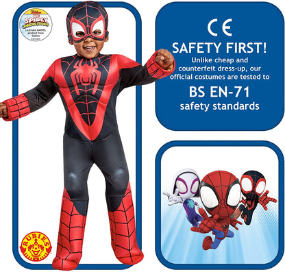 Rubies Official Marvel Spidey and his Amazing Friends Spinn Deluxe Toddler Costume Halloween