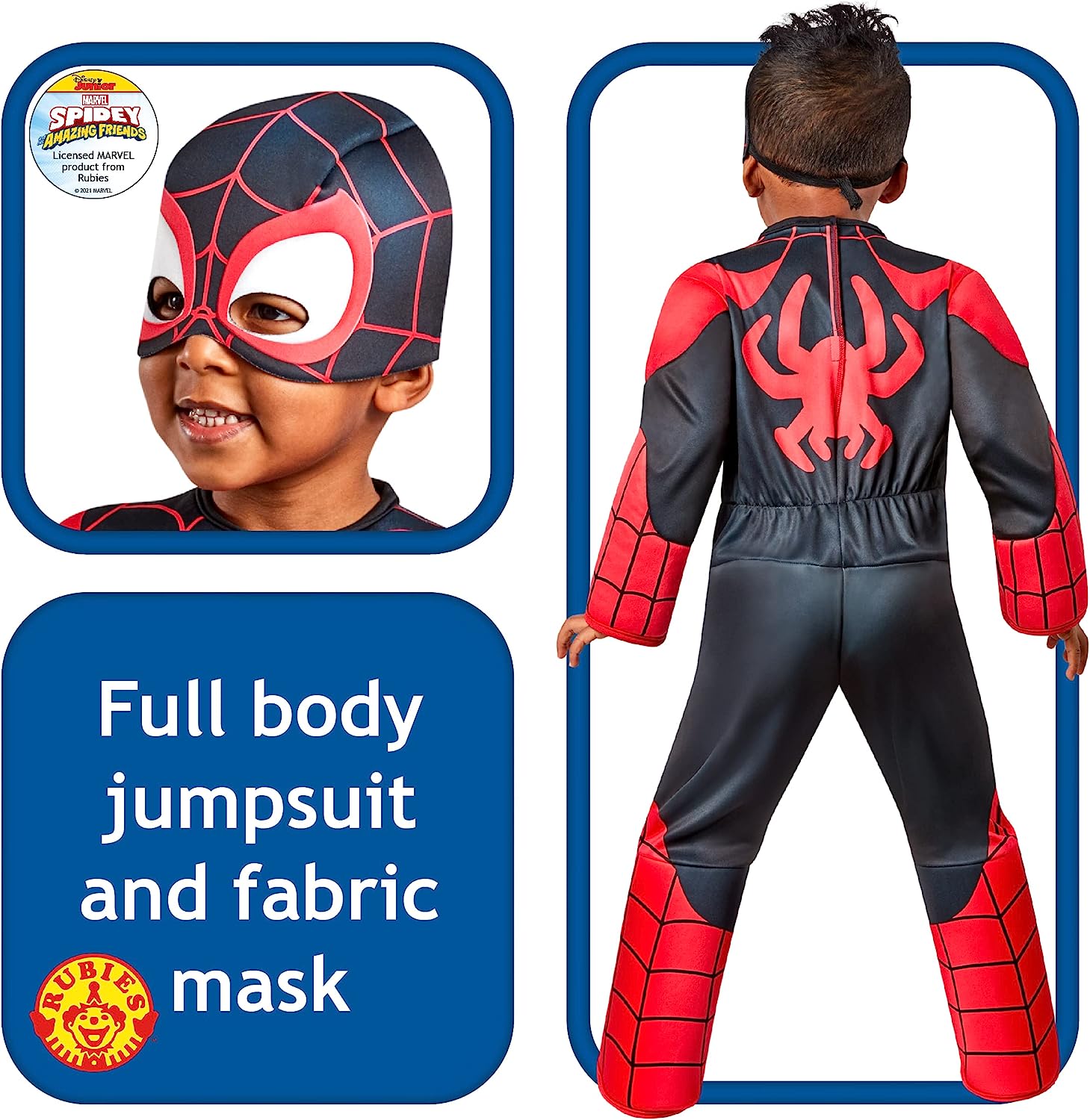 Rubies Official Marvel Spidey and his Amazing Friends Spinn Deluxe Toddler Costume Halloween