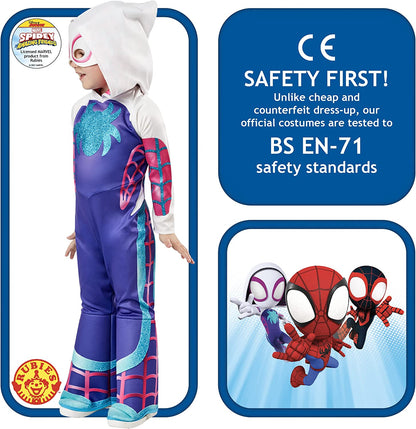 Rubie's Official Marvel Spidey and his Amazing Friends Ghost Spider Deluxe Toddler Costume