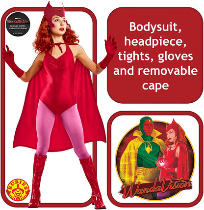 Rubie's Offizielles Disney Marvel Wanda Kostüm für Erwachsene, Superhelden-Kostüm für Damen