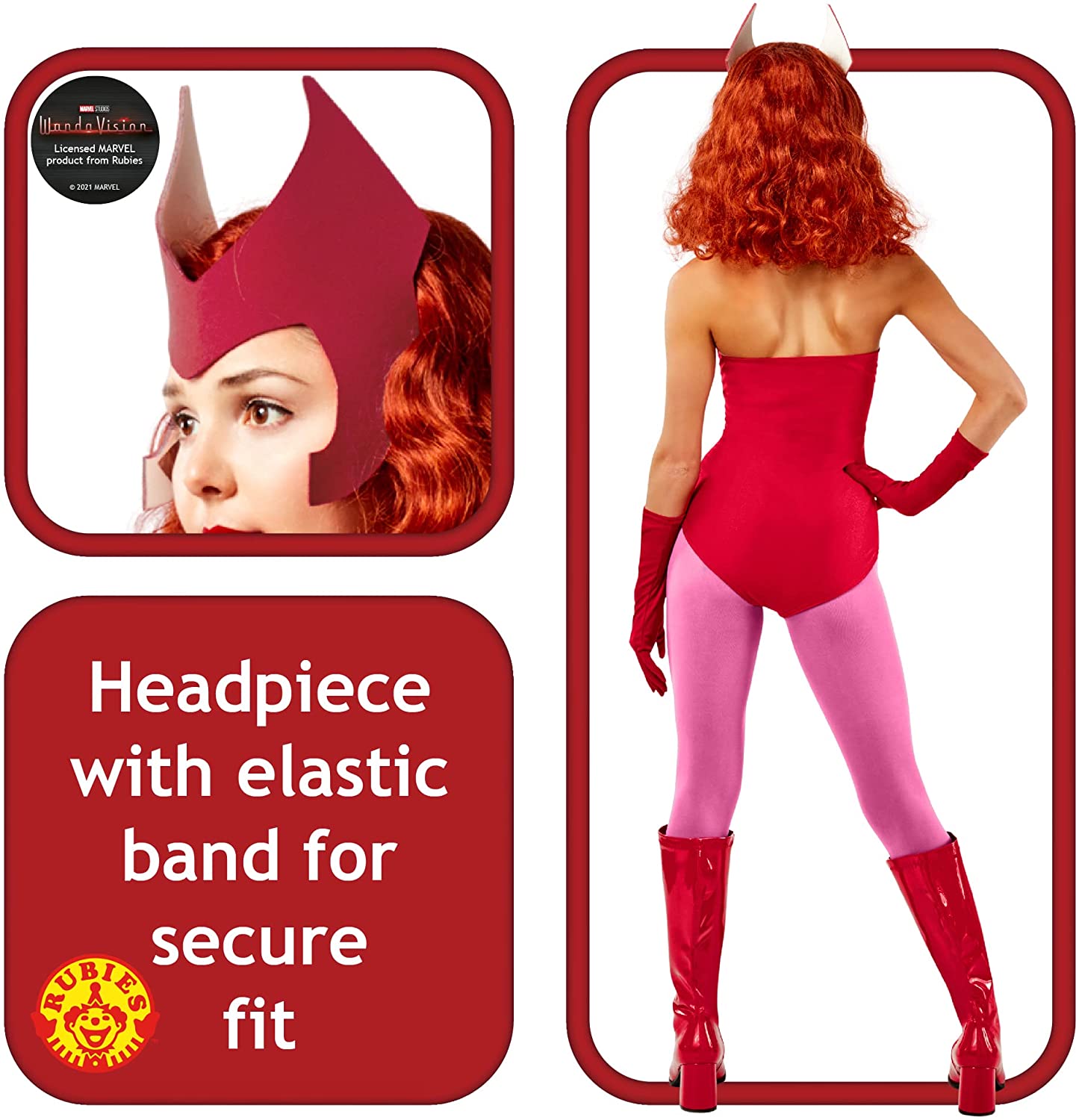 Rubie's Offizielles Disney Marvel Wanda Kostüm für Erwachsene, Superhelden-Kostüm für Damen