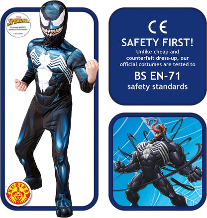 Rubie's Official Disney Marvel Spider-Man Venom Deluxe Boys Costume, Superhero Fancy Dress