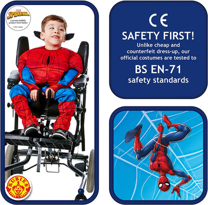 Rubies Official Marvel Spider-Man Adaptive Child Costume, Kids Fancy Dress Halloween