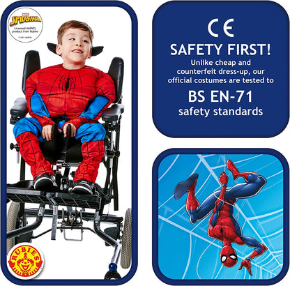 Rubies Official Marvel Spider-Man Adaptive Child Costume, Kids Fancy Dress Halloween