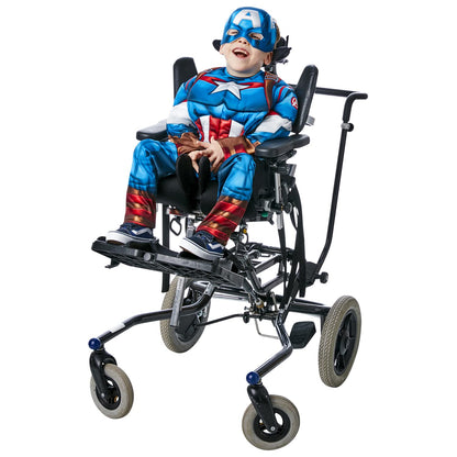 Rubies Official Marvel Captain America Adaptive Child Costume, Kids Fancy Dress Halloween