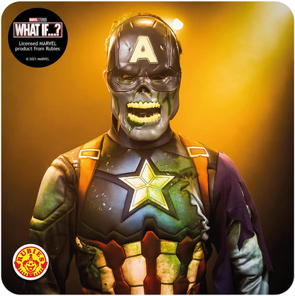 Rubies Official 702866TEEN000 Teen Childs Boys Deluxe Zombie Captain America Costume Marvel Halloween Halloween