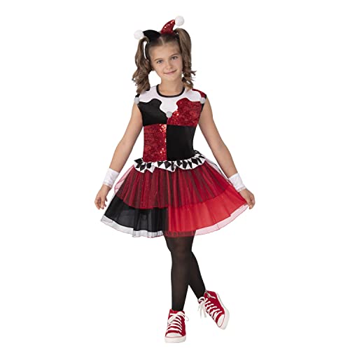 Rubies Official DC Super Villians Harley Quinn Tutu Dress, Kids Fancy Dress