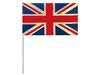 Henbrandt 1x Small Union Jack Flags with 40cm White Stick Great Britain Union Jack Hand Flags Royal Coronation Celebration GB Street Party Garden Party Decorations