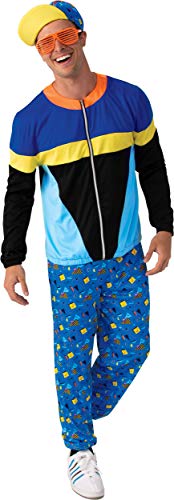 Bristol Novelty 90s Tracksuit (BN Original) STD Costume, Men, Blue