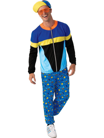 Bristol Novelty 90s Tracksuit (BN Original) STD Costume, Men, Blue