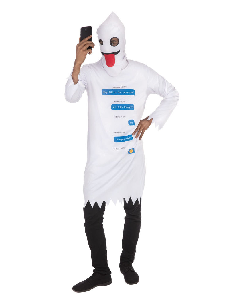 Bristol Novelty AF175 Ghosted Costume Standard, Adult, White