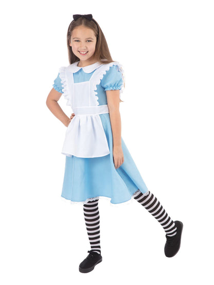 Bristol Novelty Traditional Alice Costume, Girls, Blue, White