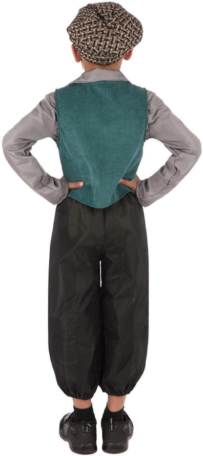 Bristol Novelty CF236S Victorian Street Boy (Small) Costume, Multi-Colour