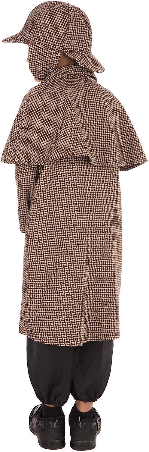 Bristol Novelty Detective Boy Long Costume, Kids Fancy Dress 4-6 Years