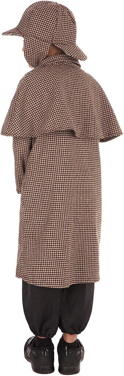 Bristol Novelty Detective Boy Long Costume, Kids Fancy Dress 4-6 Years