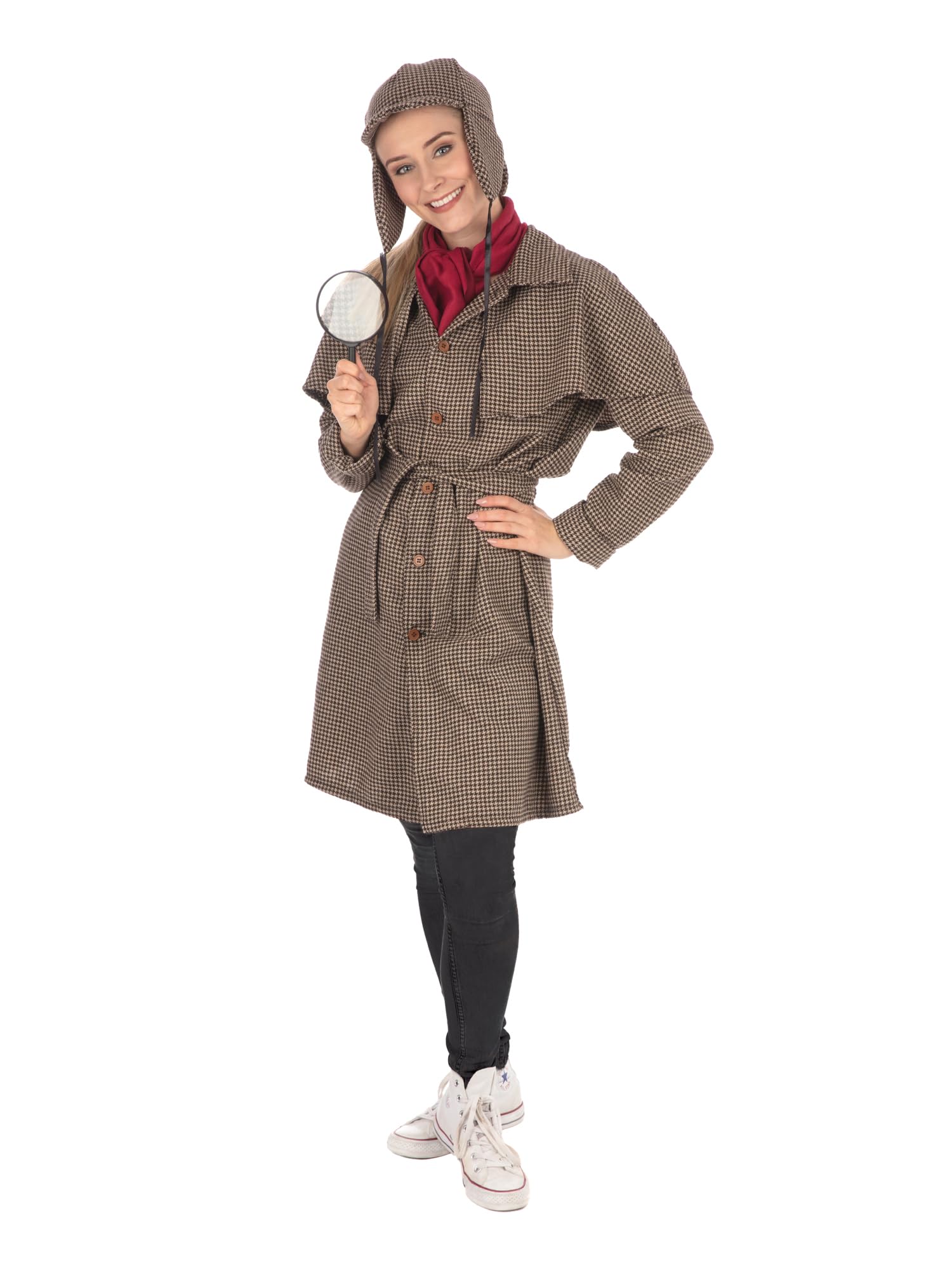Bristol Novelty Detective Woman Costume, Adult Fancy Dress