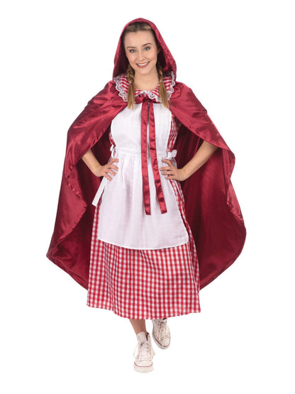 Bristol Novelty Classic Riding Hood Female Costume, Women, Red, White World Book Day