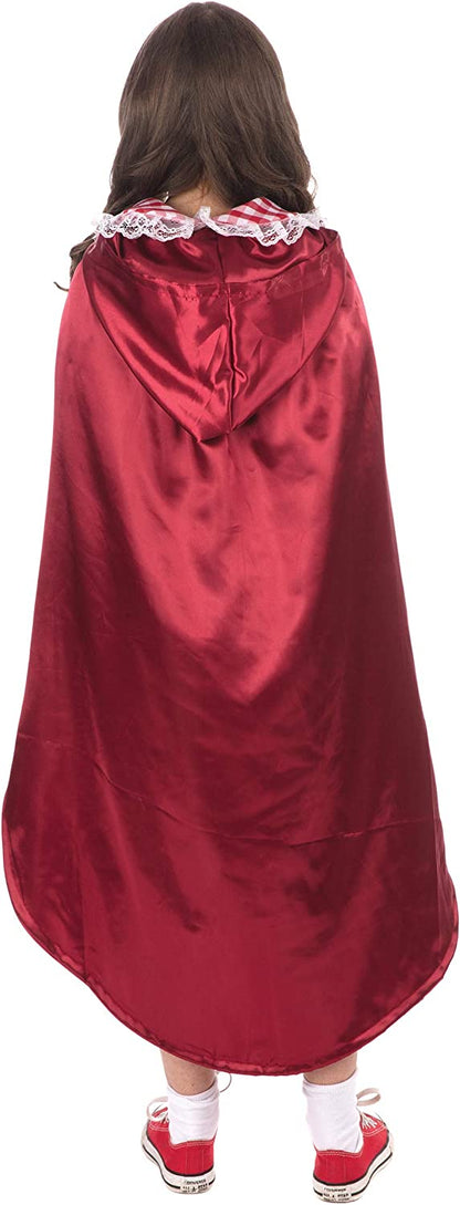 Bristol Novelty Classic Riding Hood Girl Costume, Kids Fancy Dress, World Book Day 8-10 Years