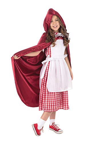 Bristol Novelty Classic Riding Hood Girl Costume, Kids Fancy Dress, World Book Day 8-10 Years