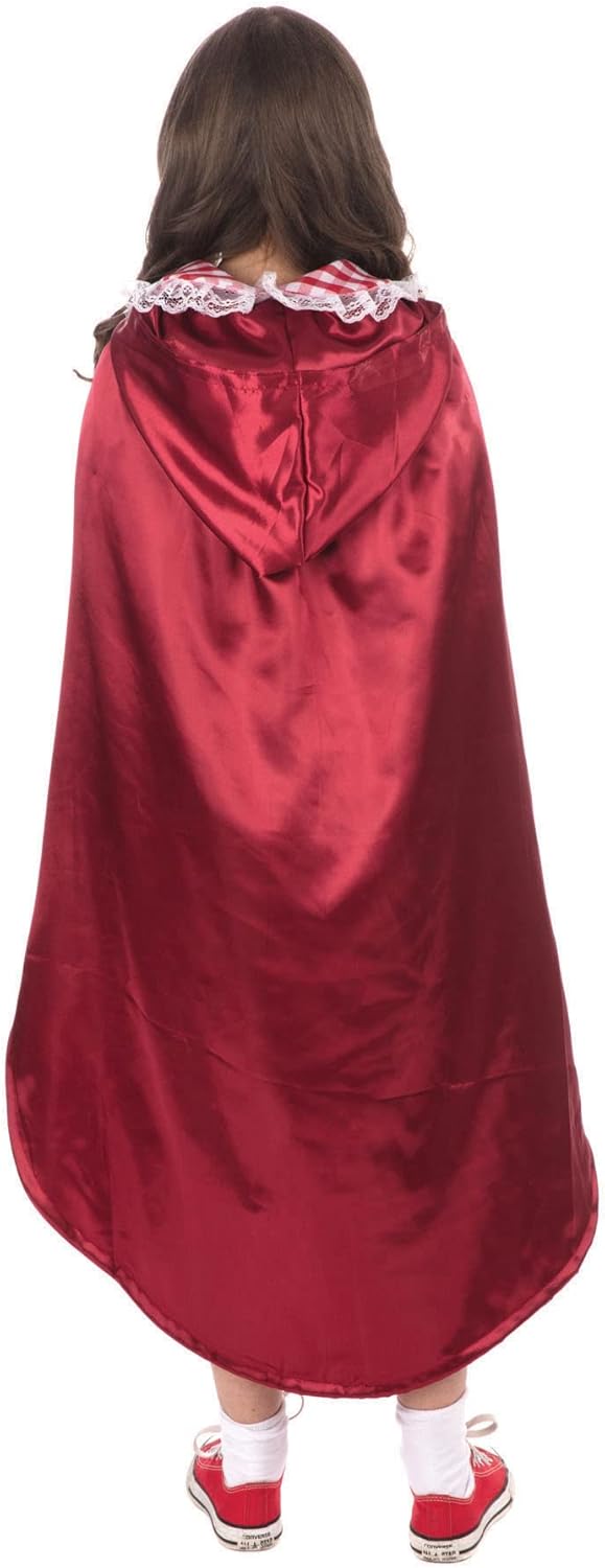 Bristol Novelty Classic Riding Hood Girl Costume, Kids Fancy Dress, World Book Day 8-10 Years