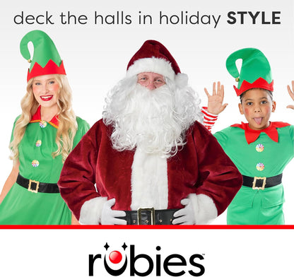 Bristol Novelty Weihnachtshelfer-Kostüm für Herren, Grün, Gelb Einheitsgröße