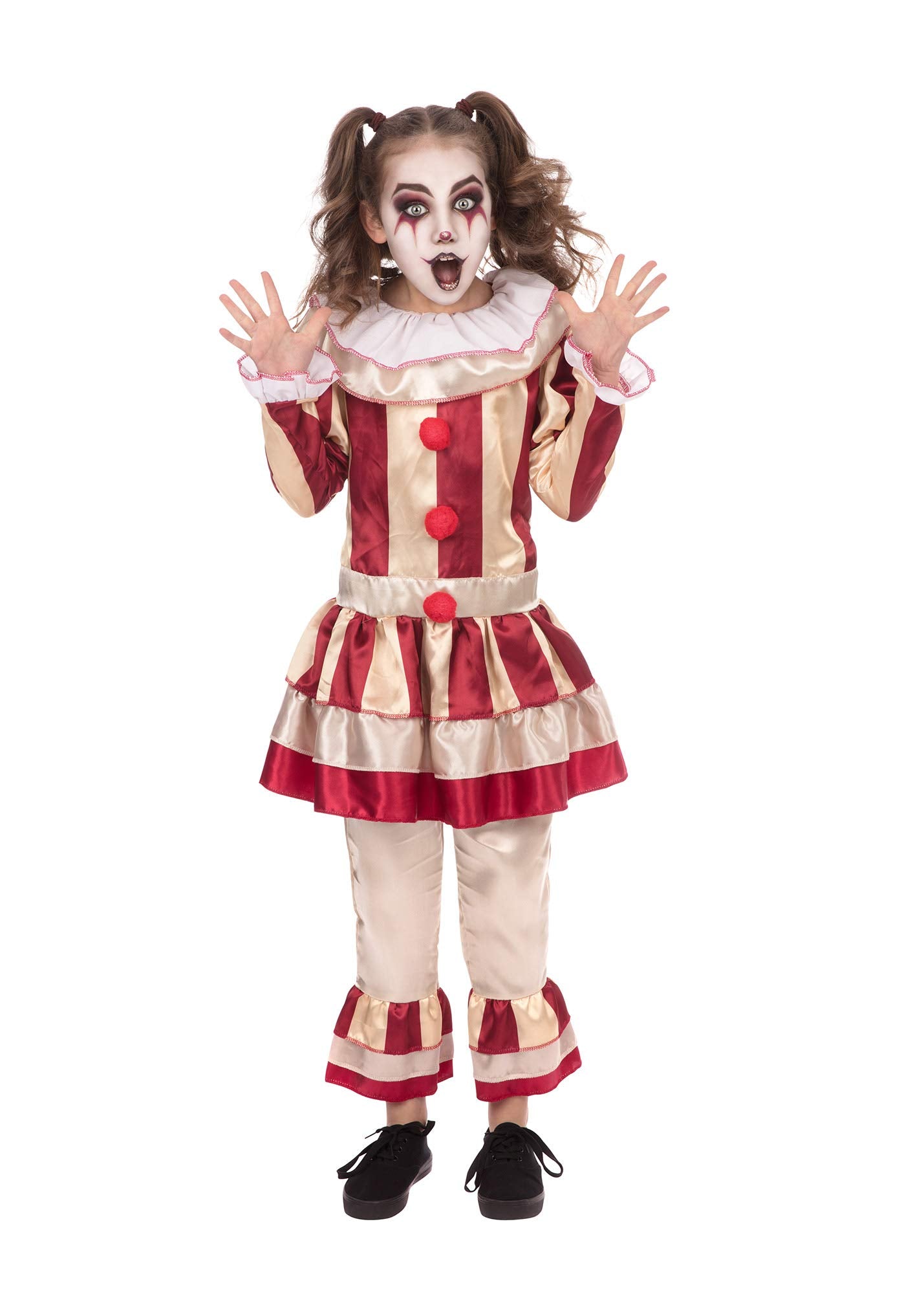 Bristol Novelty CF245S Carnevil Clown (Girl) Small Costume