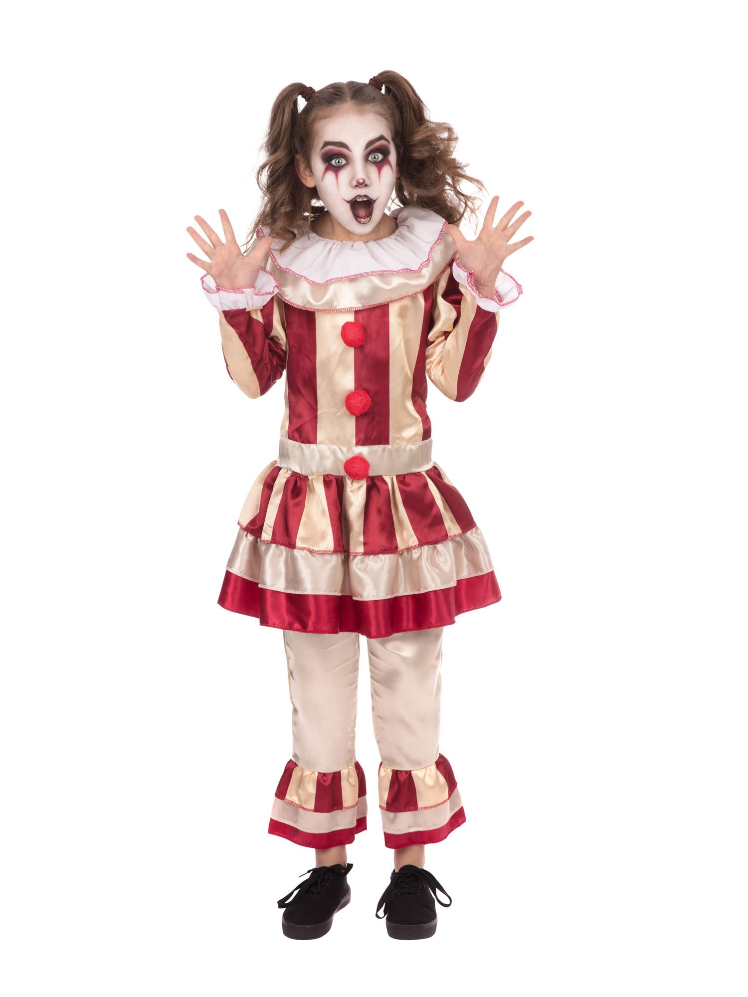 Bristol Novelty CF245S Carnevil Clown (Girl) Small Costume