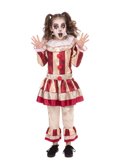 Bristol Novelty CF245S Carnevil Clown (Girl) Small Costume