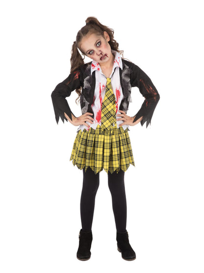 Bristol Novelty CF251S School Zombie Girl Small Costume