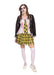Bristol Novelty AF178L School Girl Zombie Costume set | For Women | Multicolor, Yellow, White, Black